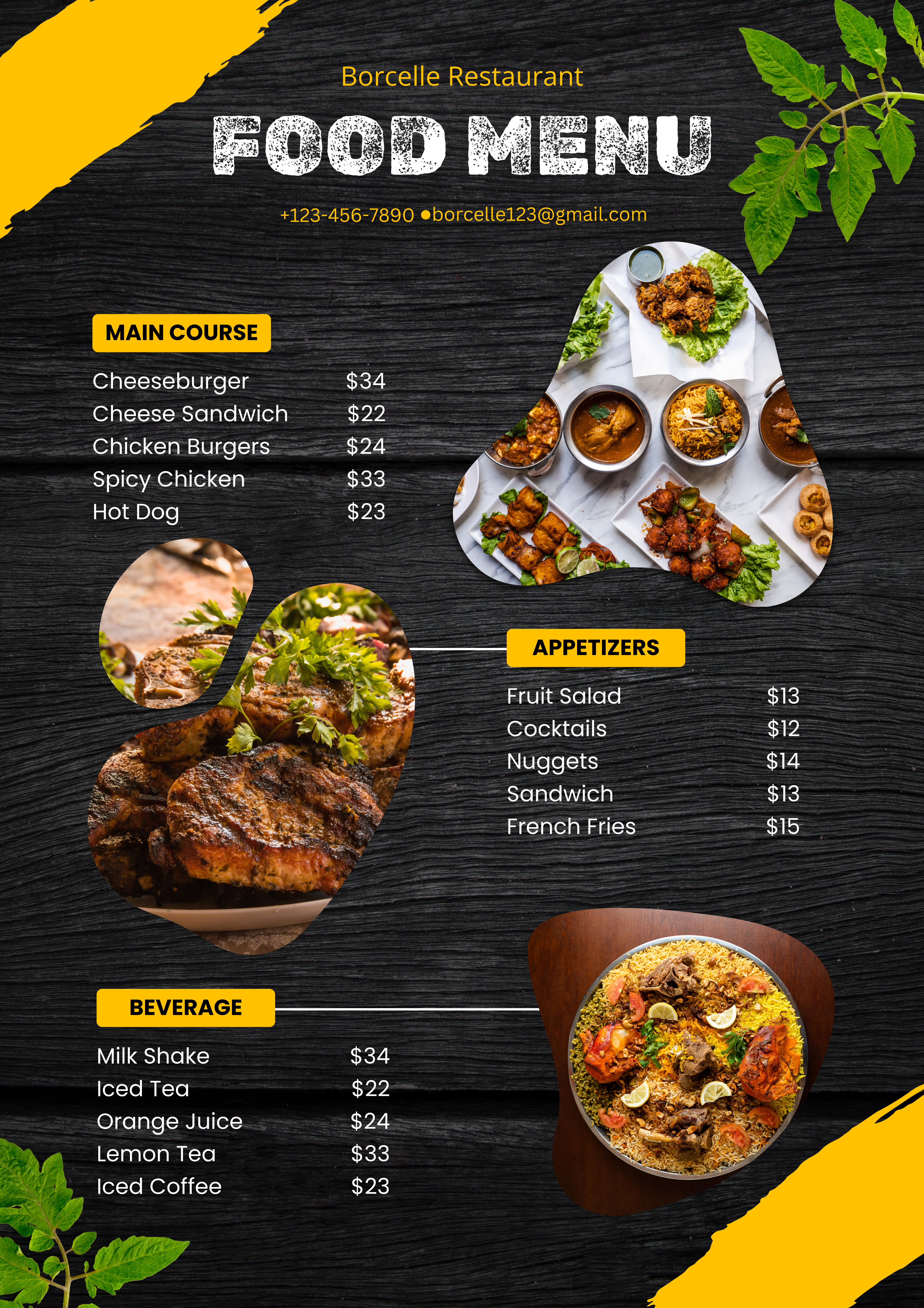 Menu Design